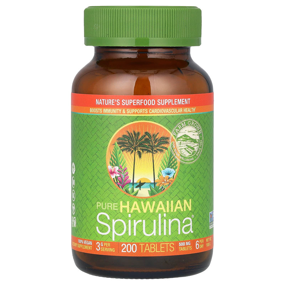 Nutrex Pure Hawaiian Spirulina Pacifica Multivitamin 500 Mg Tablets 200 Ea